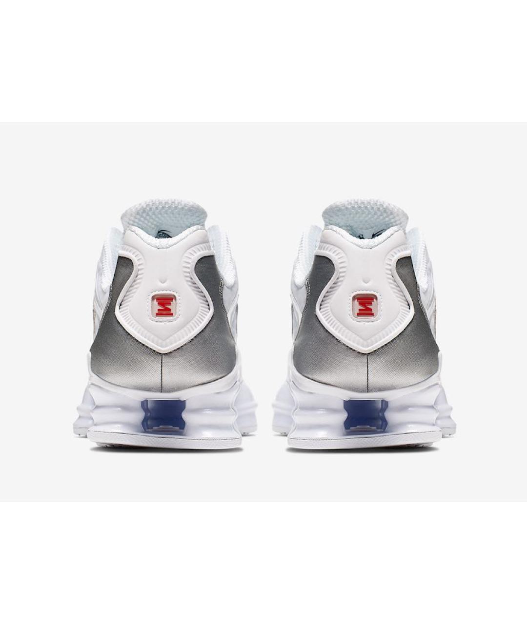 NIKE Белые текстильные низкие кроссовки / кеды, фото 4