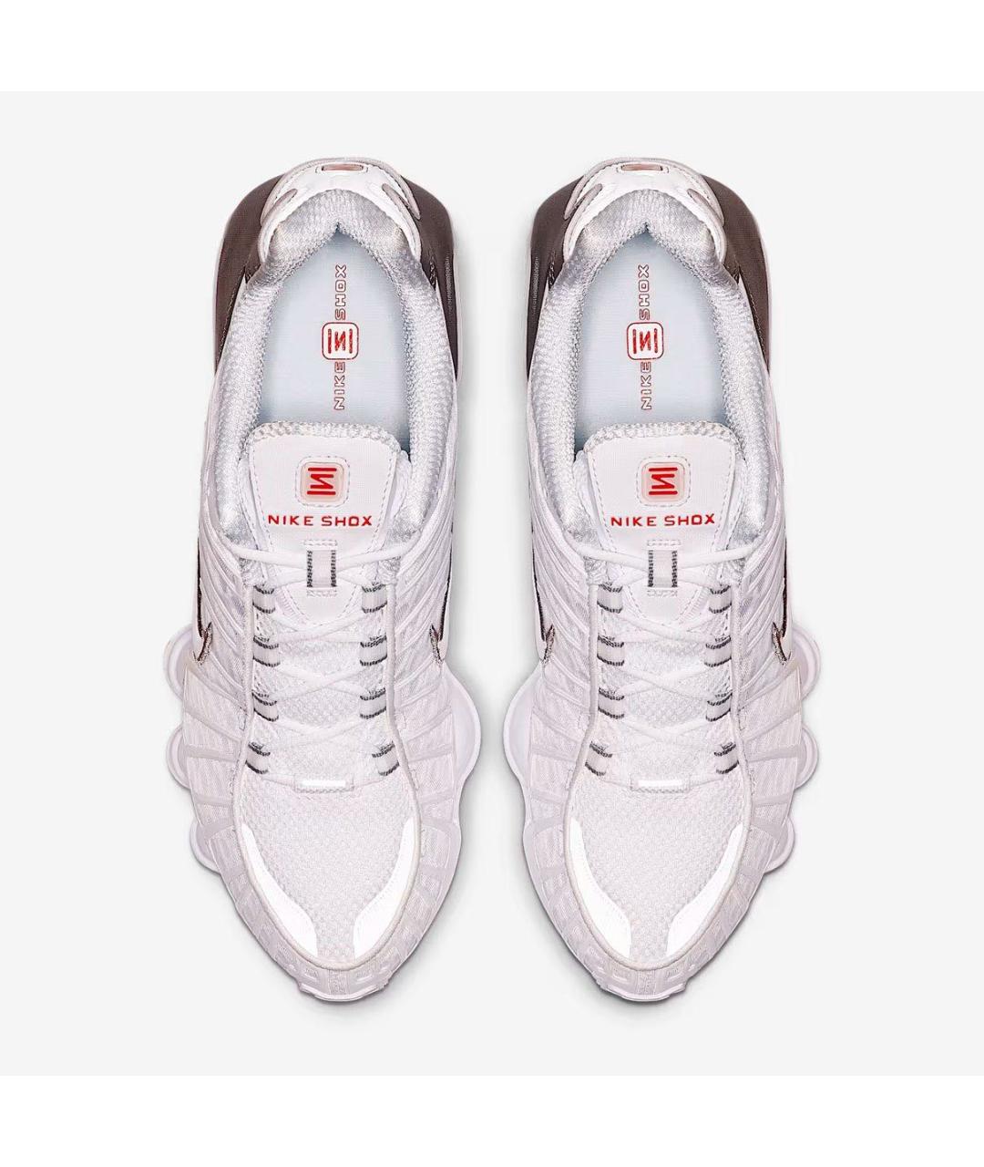 NIKE Белые текстильные низкие кроссовки / кеды, фото 3