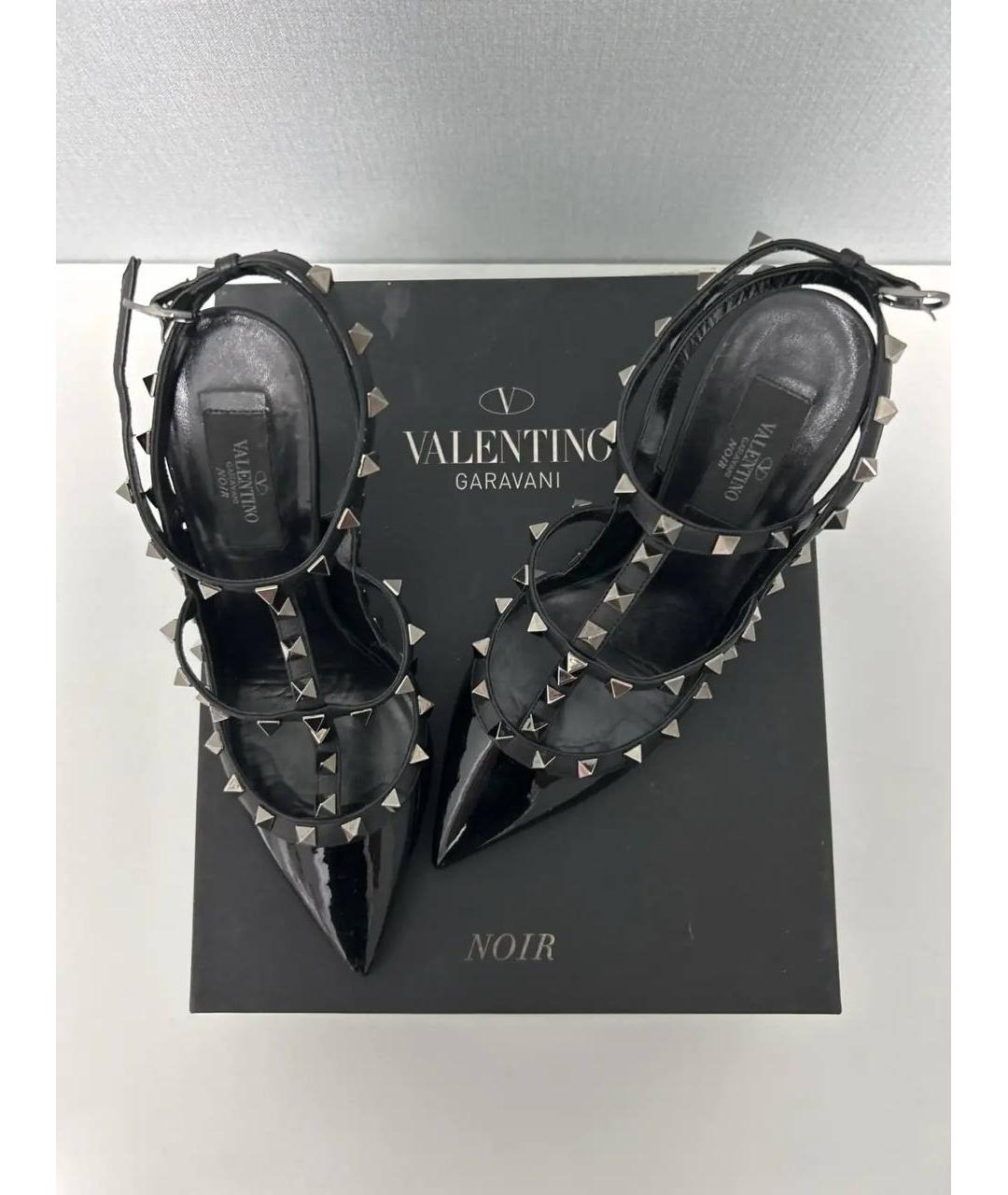 VALENTINO Черные туфли из лакированной кожи, фото 7