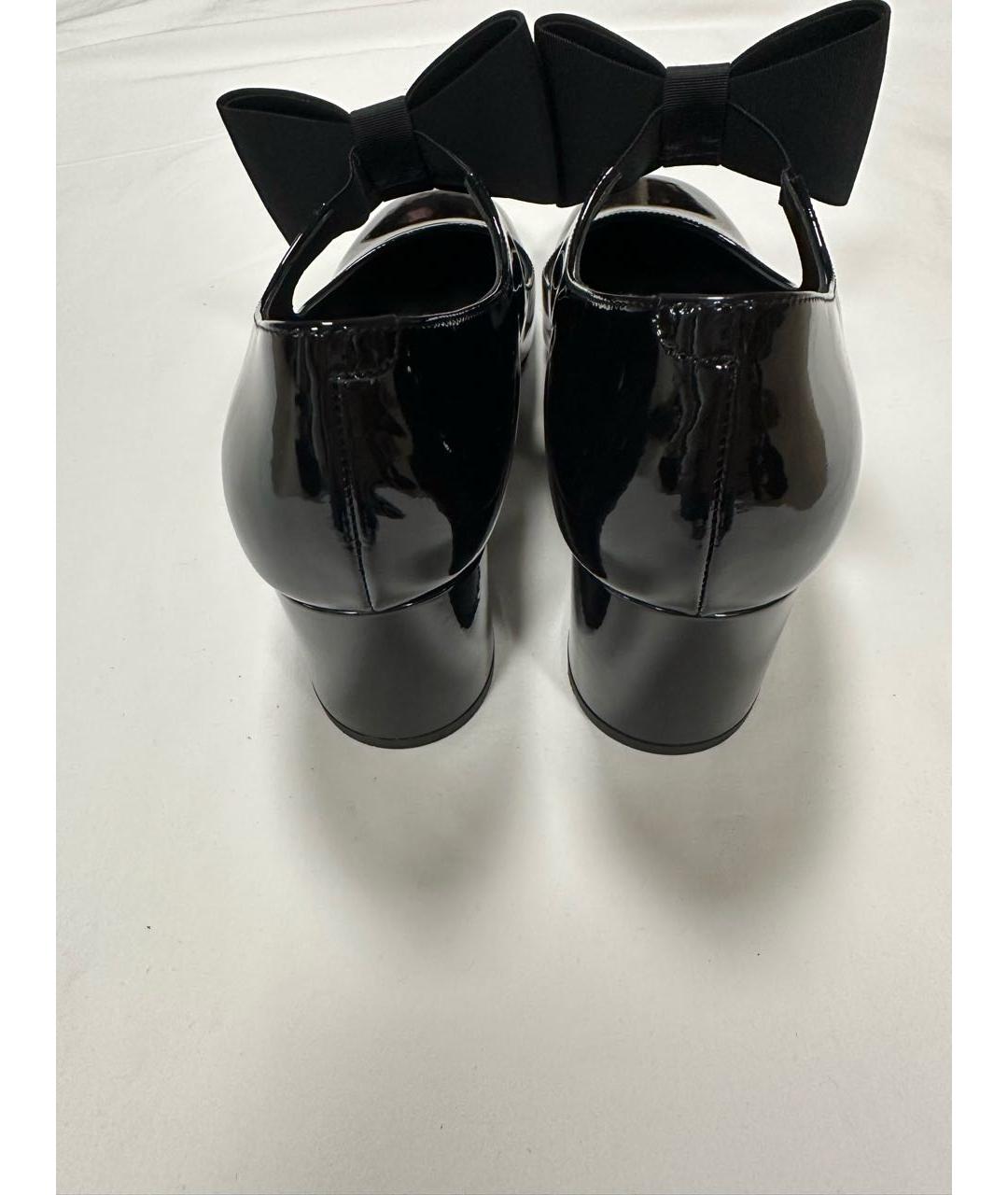CHANEL Черные туфли из лакированной кожи, фото 4