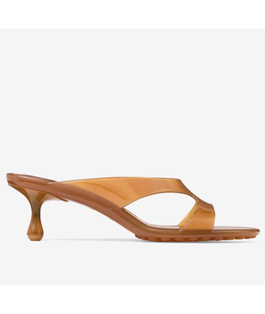 JIMMY CHOO Горчичные мюли, фото 8
