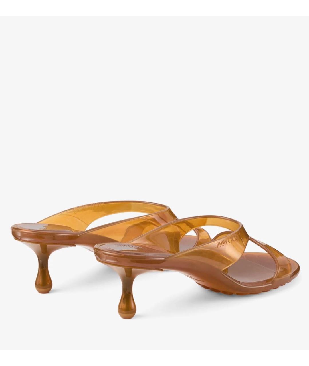JIMMY CHOO Горчичные мюли, фото 7