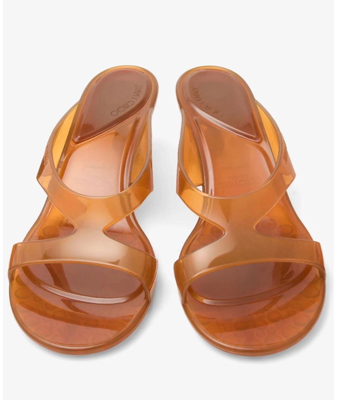 JIMMY CHOO Горчичные мюли, фото 6