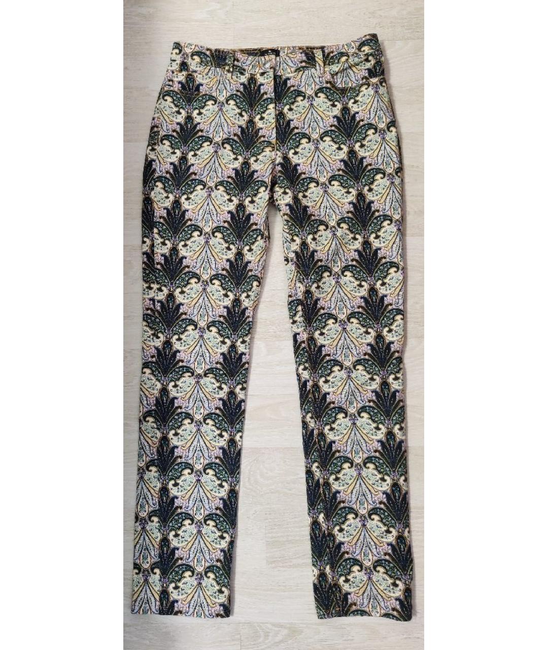 ETRO Мульти хлопко-эластановые джинсы слим, фото 10