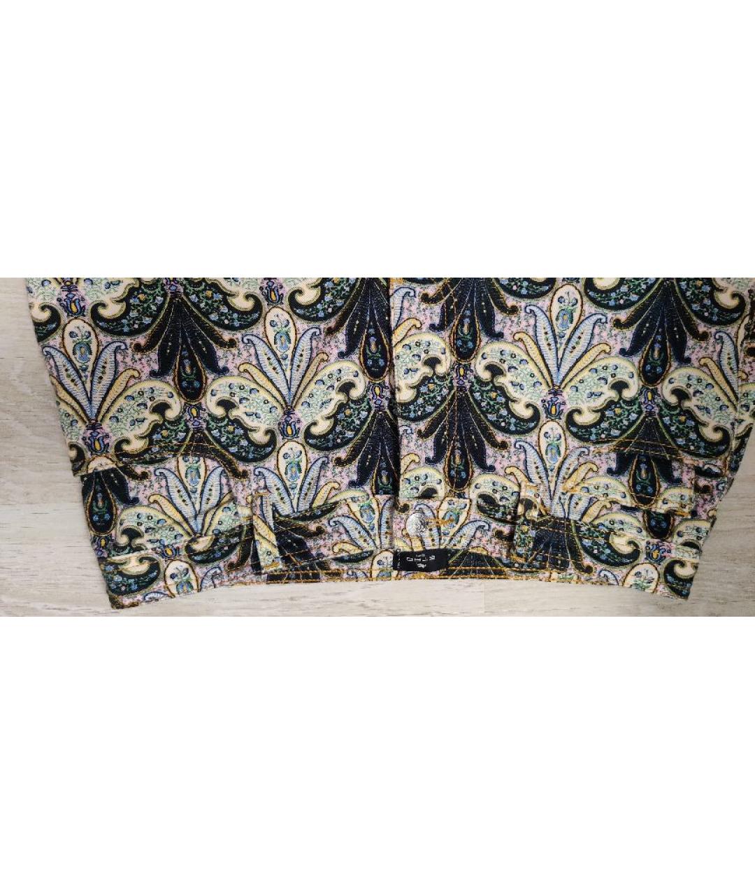 ETRO Мульти хлопко-эластановые джинсы слим, фото 4