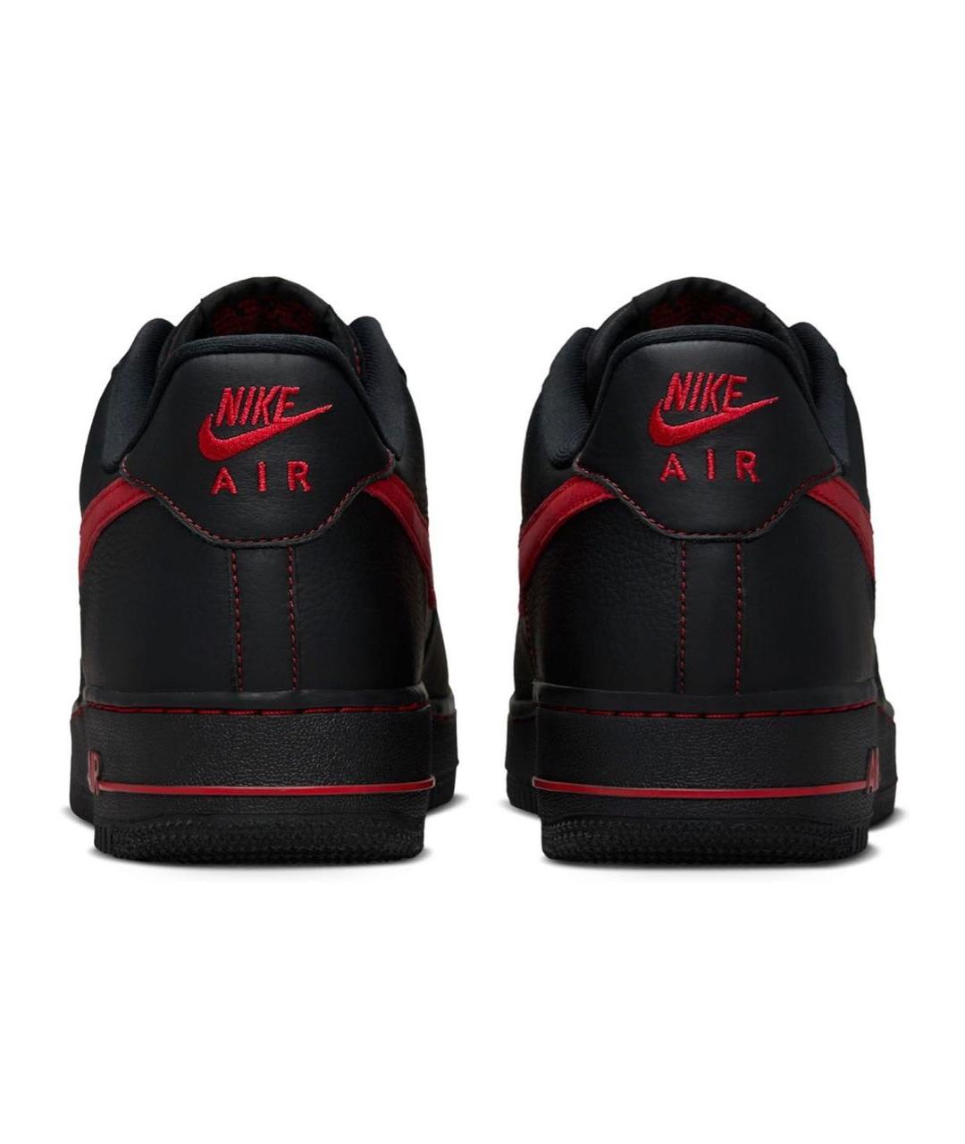 NIKE Черные кожаные низкие кроссовки / кеды, фото 4