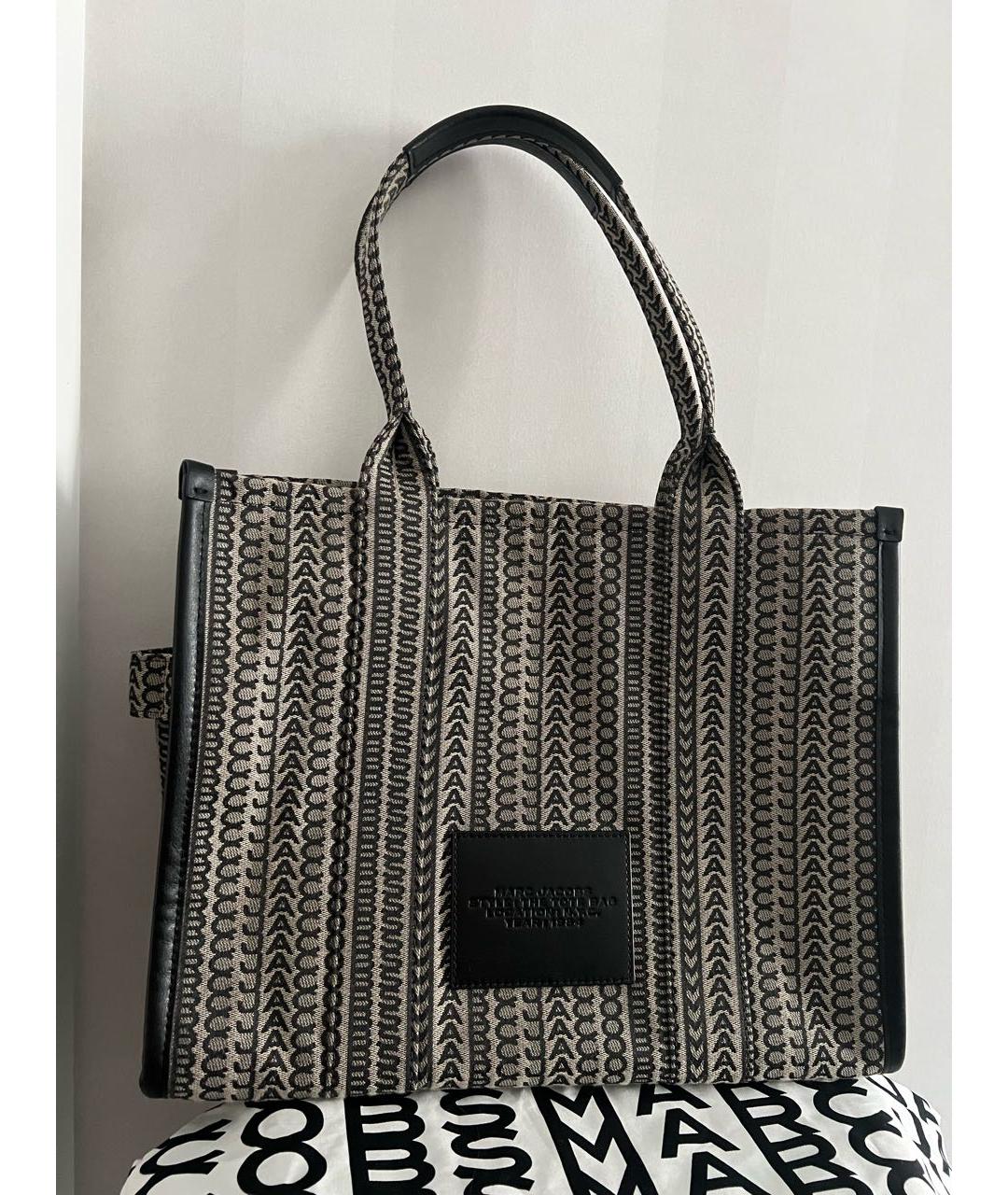 MARC JACOBS Коричневая жаккардовая сумка тоут, фото 3