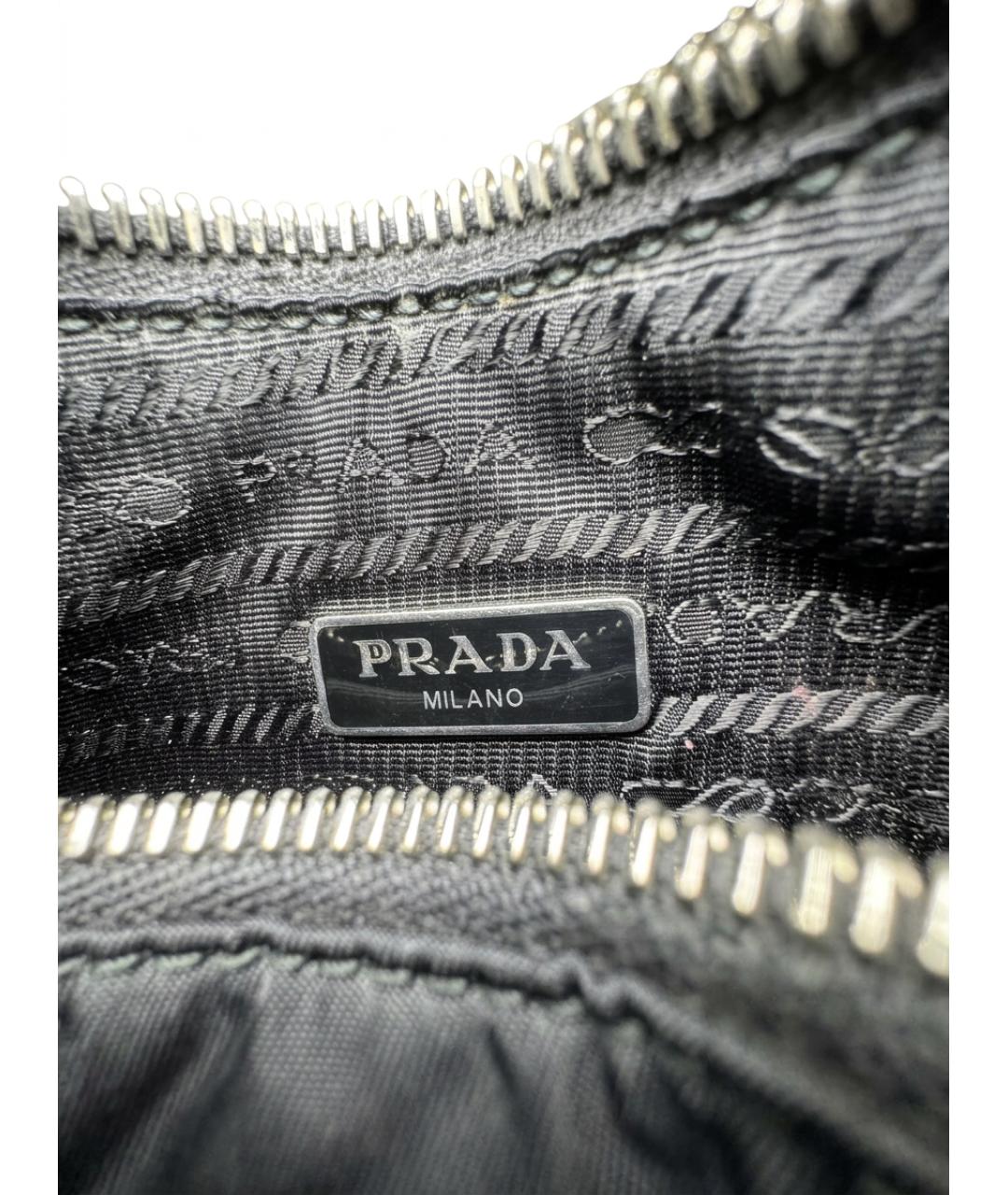 PRADA Черная нейлоновая сумка через плечо, фото 6