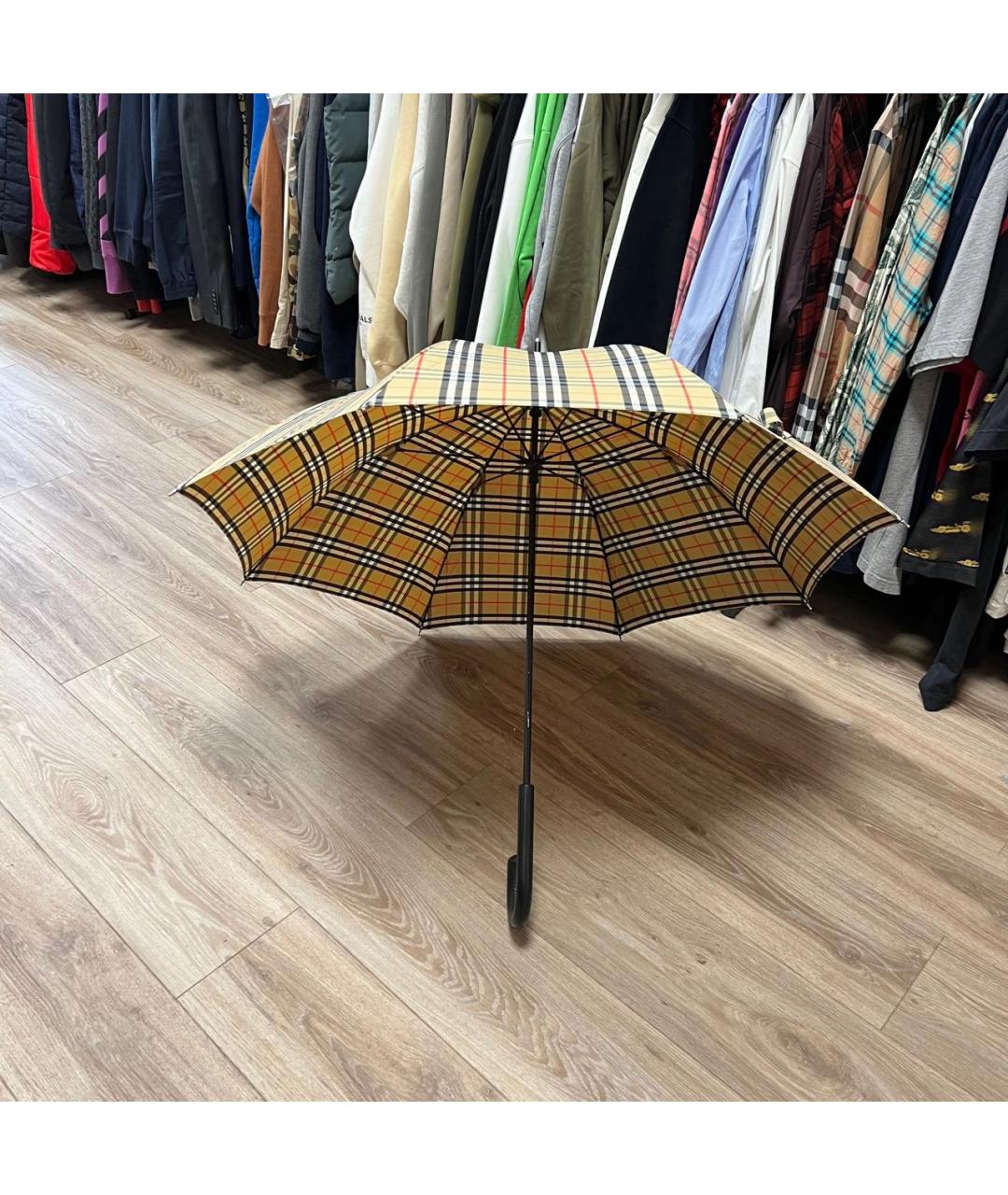 BURBERRY Бежевый зонт, фото 2