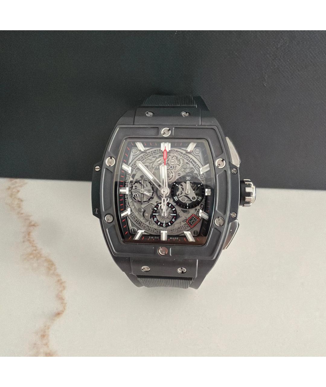 HUBLOT Черные керамические часы, фото 2