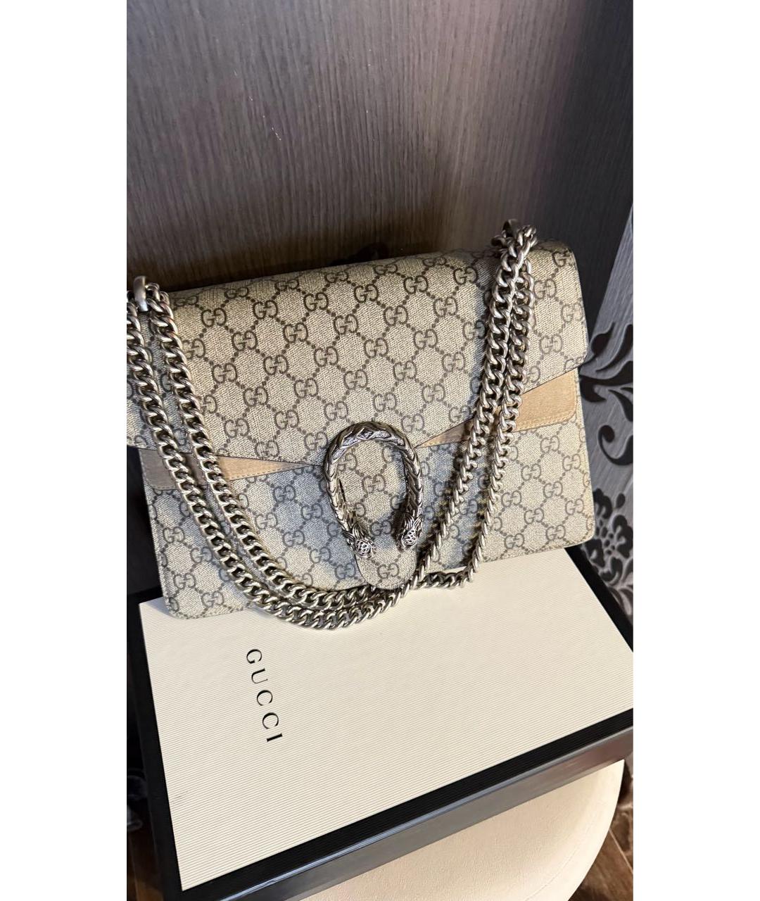 GUCCI Бежевая сумка через плечо, фото 9