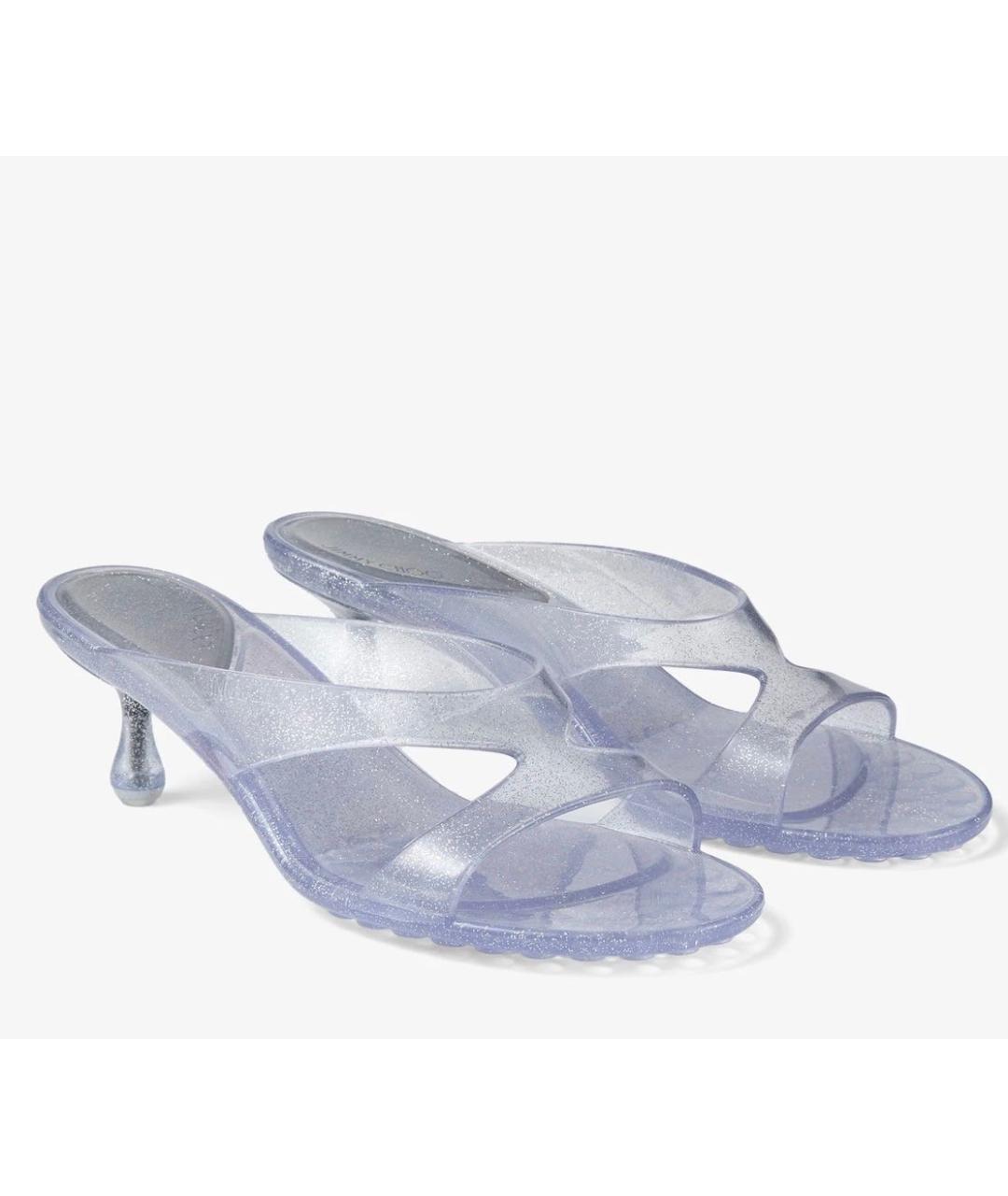 JIMMY CHOO Фиолетовые мюли, фото 4
