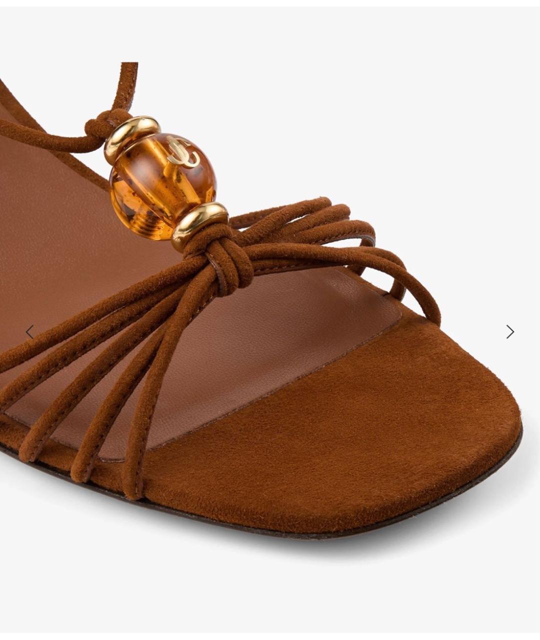 JIMMY CHOO Коричневые сандалии, фото 4