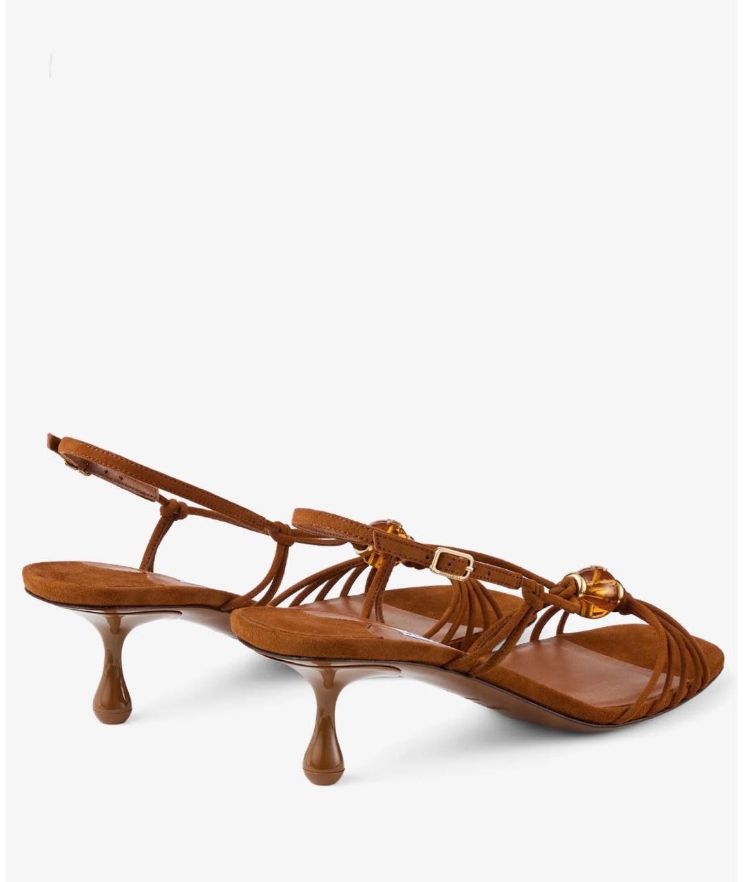 JIMMY CHOO Коричневые сандалии, фото 6