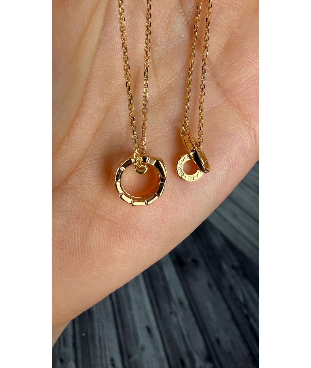 BVLGARI Золотая подвеска из желтого золота, фото 4