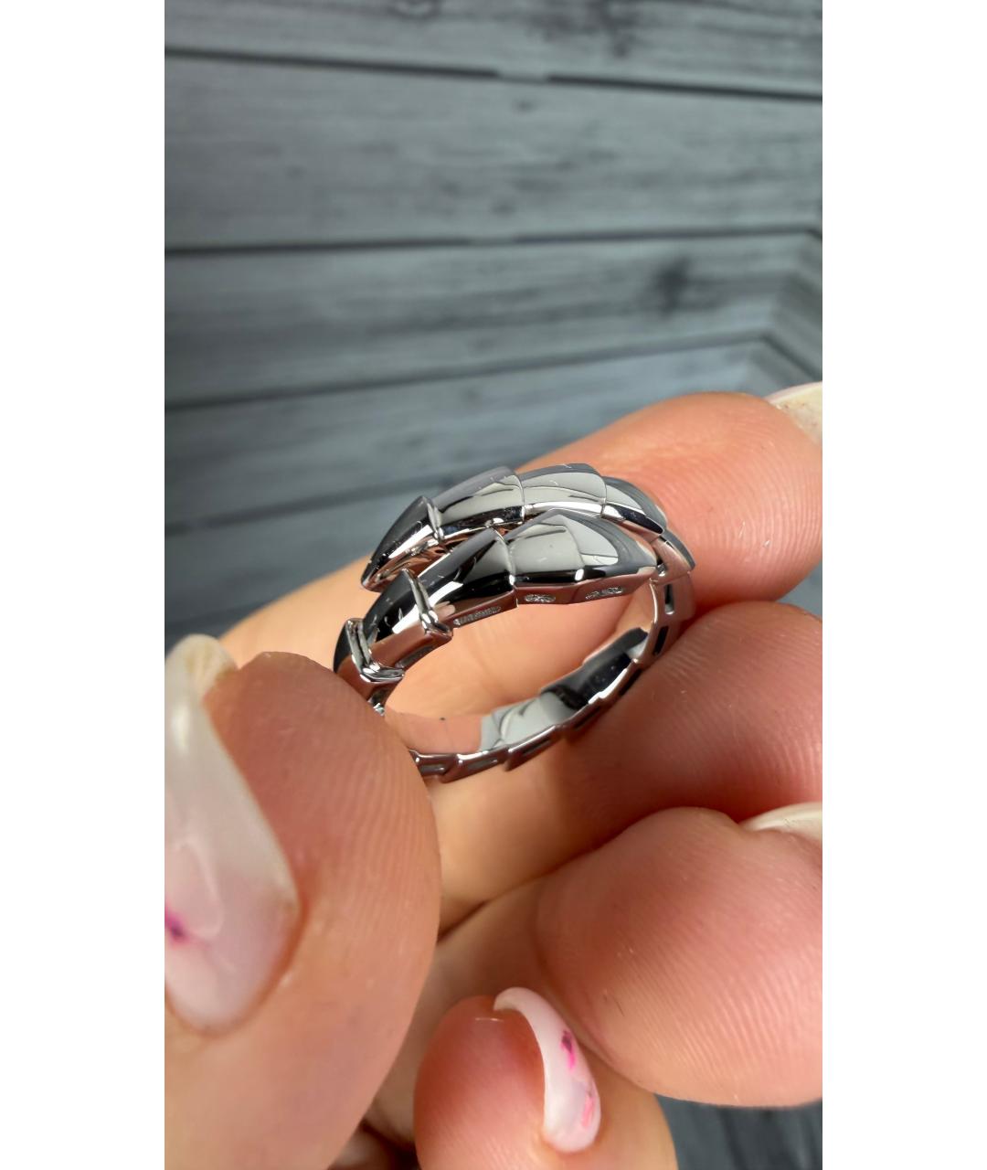 BVLGARI Кольцо из белого золота, фото 4