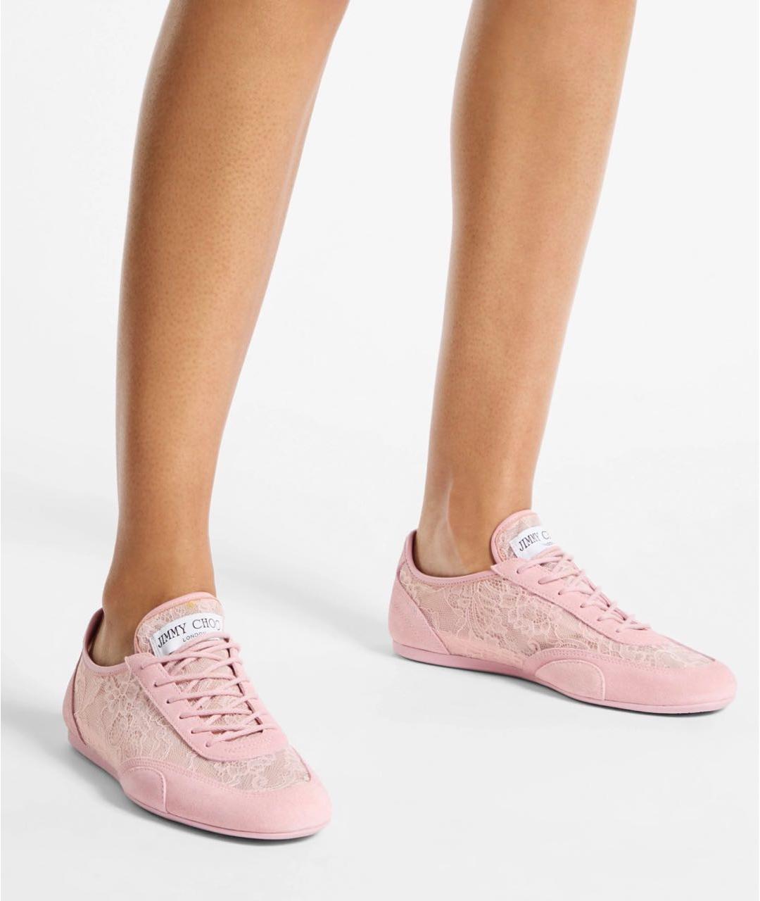 JIMMY CHOO Розовые кроссовки, фото 3