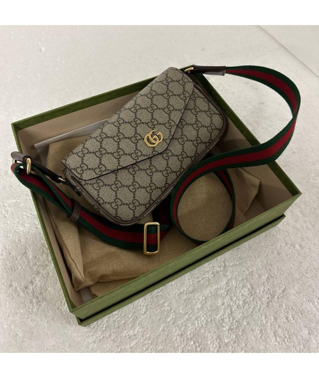 GUCCI Бежевая сумка через плечо, фото 2