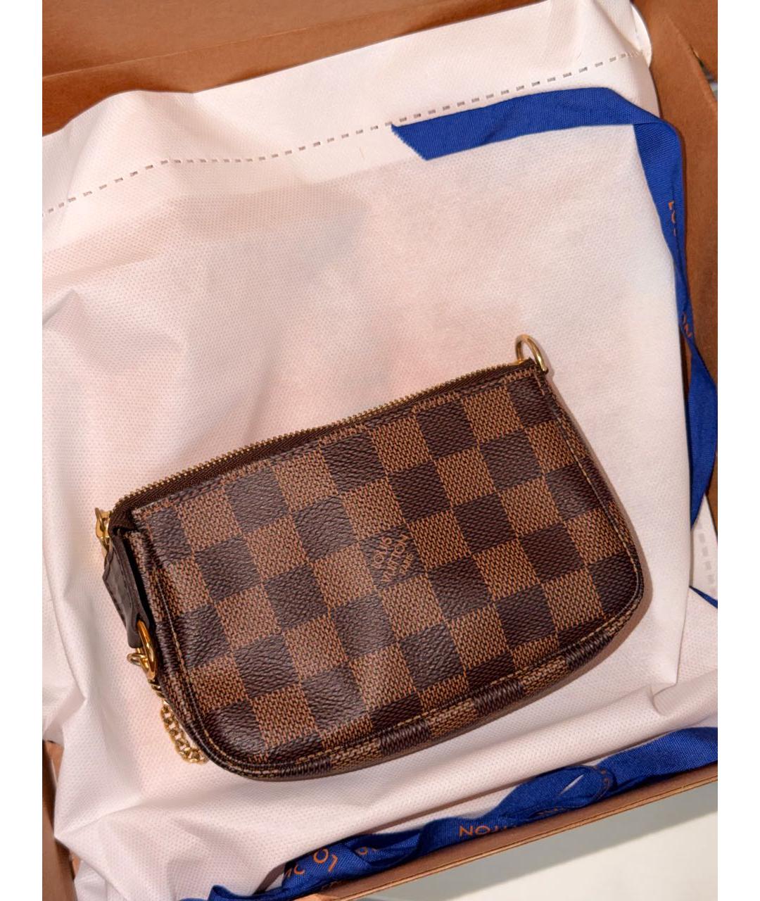 LOUIS VUITTON Коричневая сумка с короткими ручками, фото 8