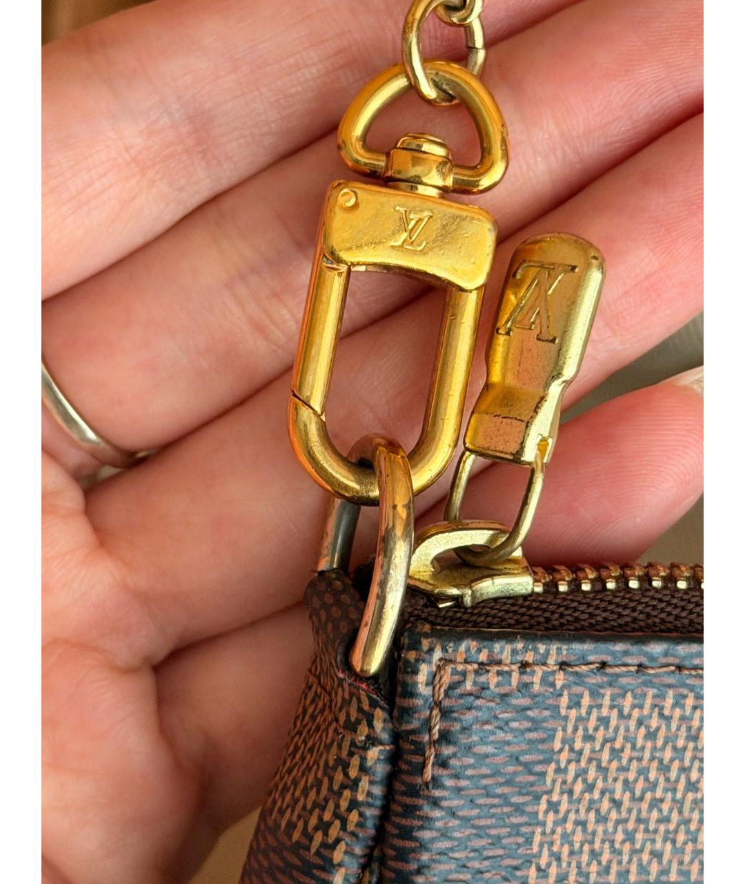 LOUIS VUITTON Коричневая сумка с короткими ручками, фото 4