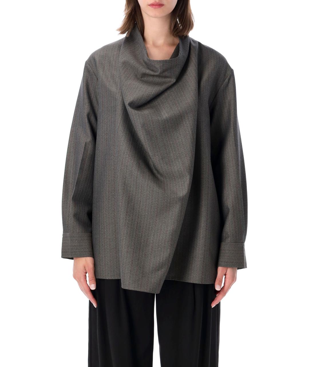 BOTTEGA VENETA Серая блузы, фото 1