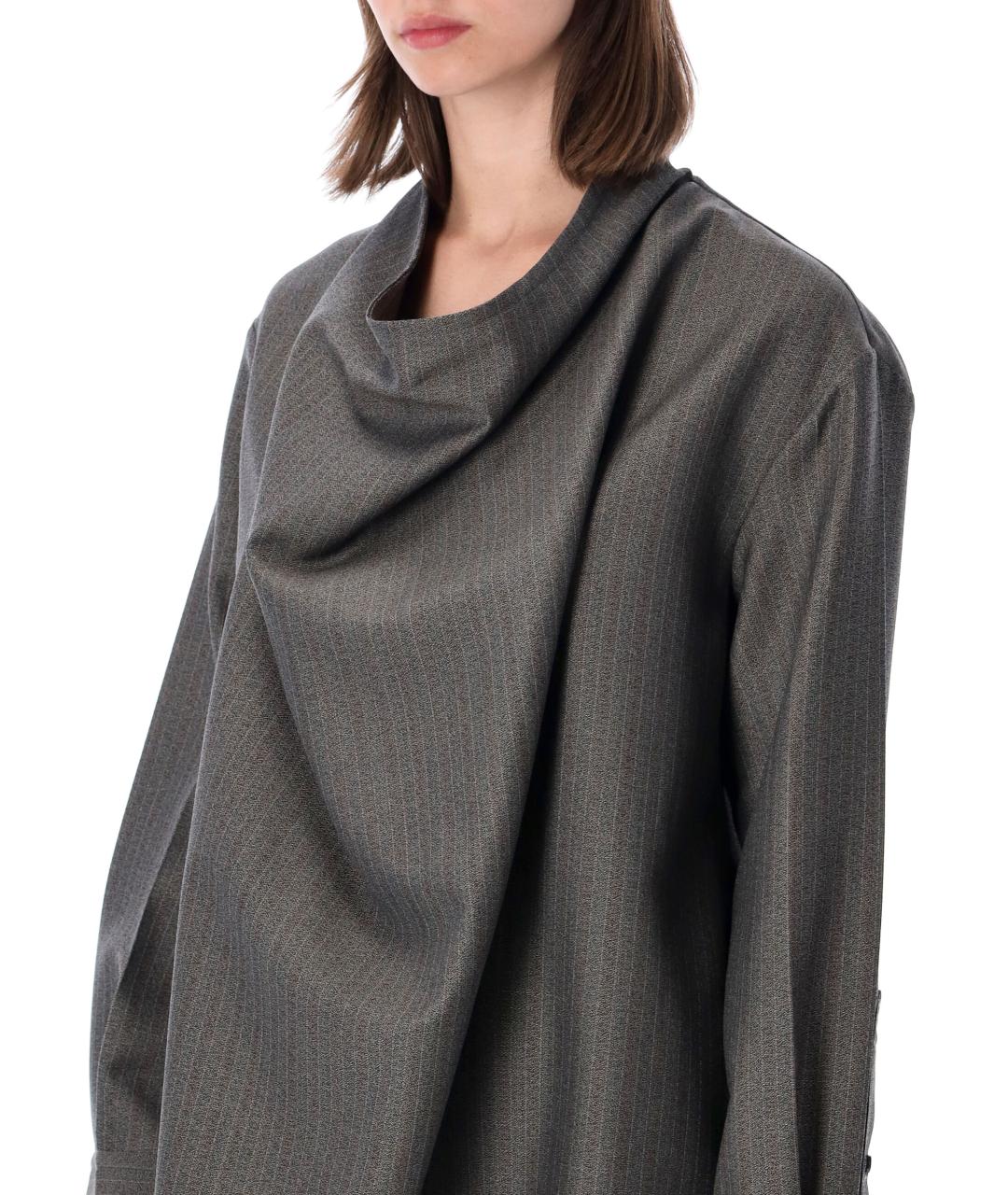 BOTTEGA VENETA Серая блузы, фото 3