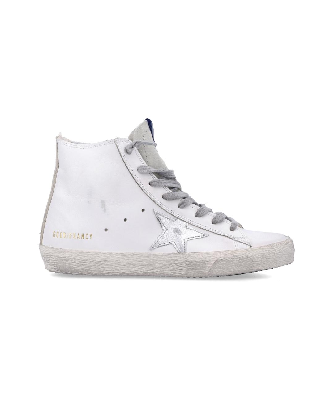 GOLDEN GOOSE Белые кожаные кеды, фото 1