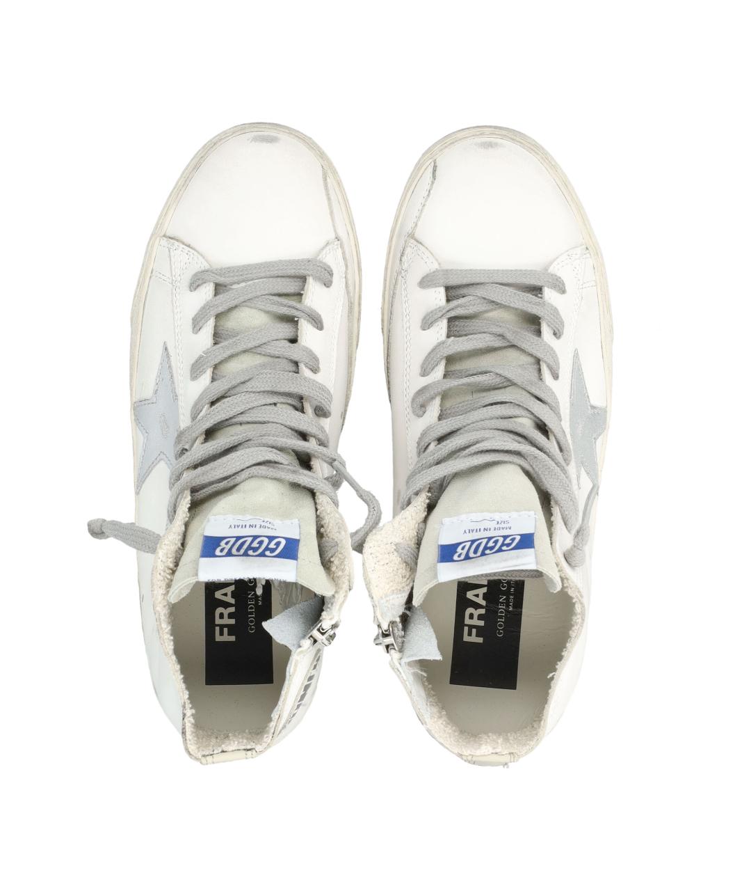GOLDEN GOOSE Белые кожаные кеды, фото 2