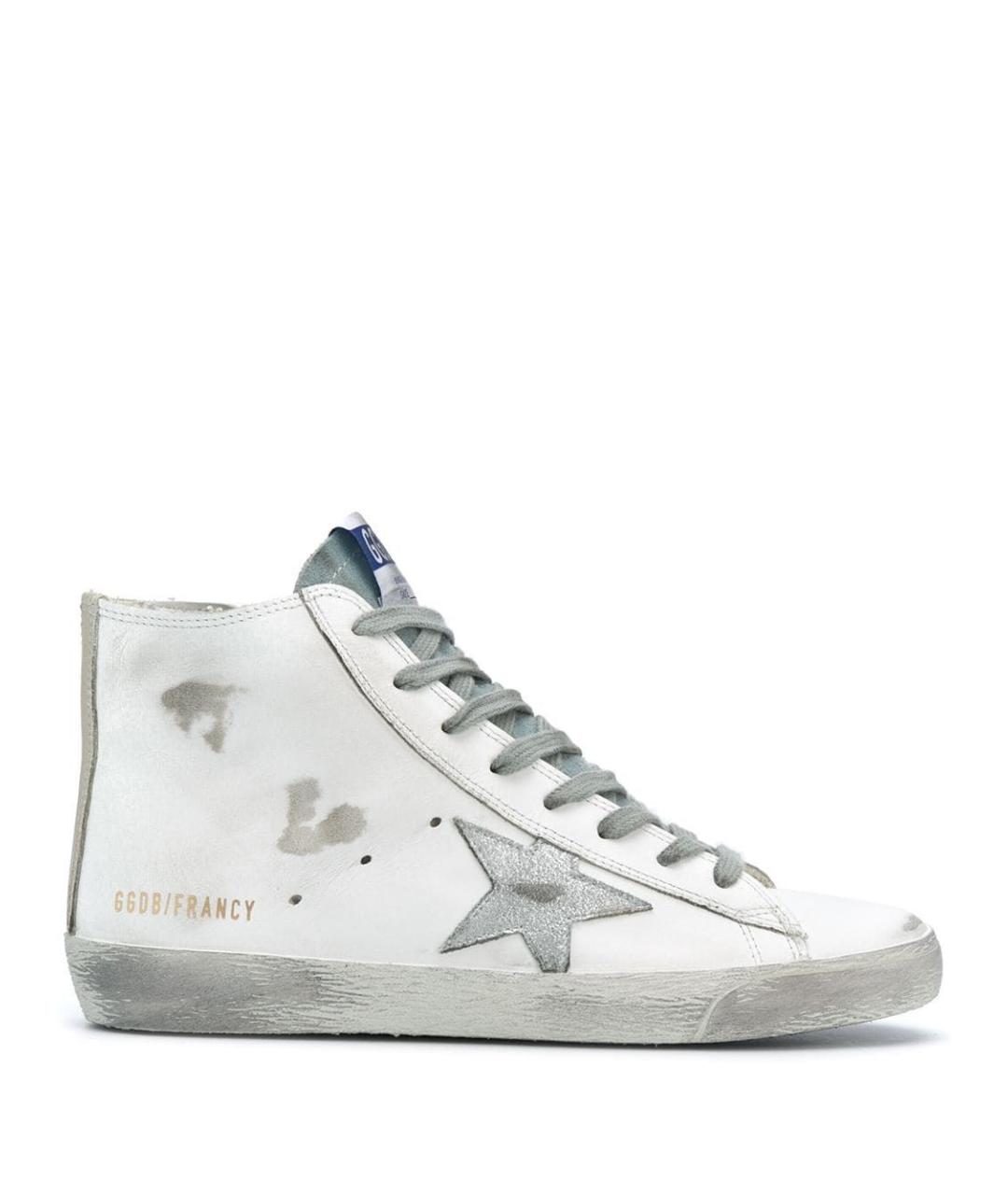 GOLDEN GOOSE Белые кожаные кеды, фото 5