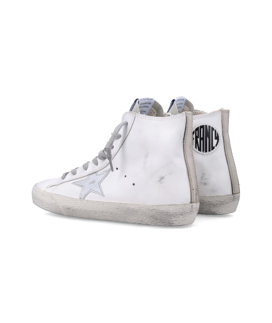GOLDEN GOOSE Белые кожаные кеды, фото 4