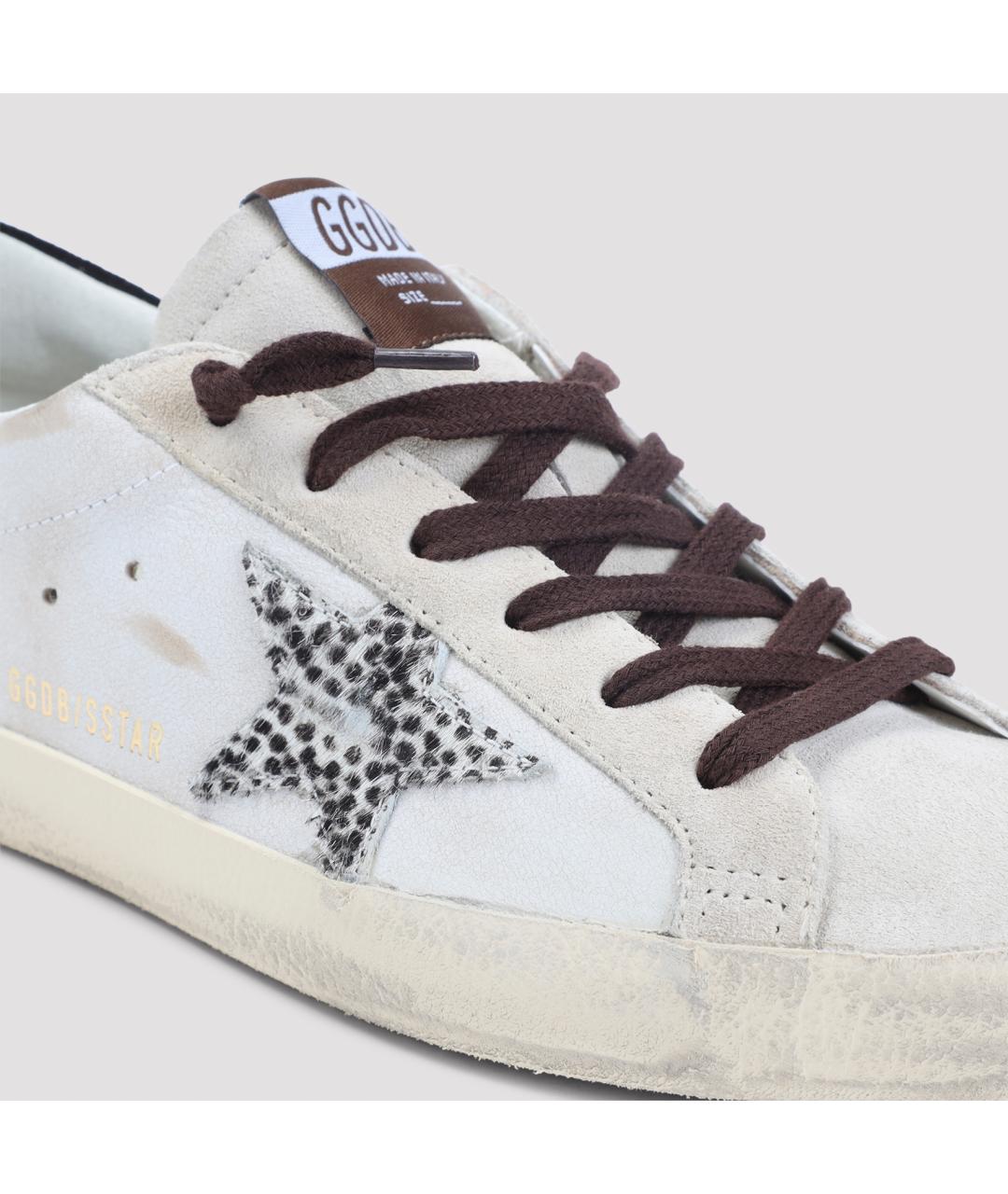 GOLDEN GOOSE Белые кожаные кеды, фото 5