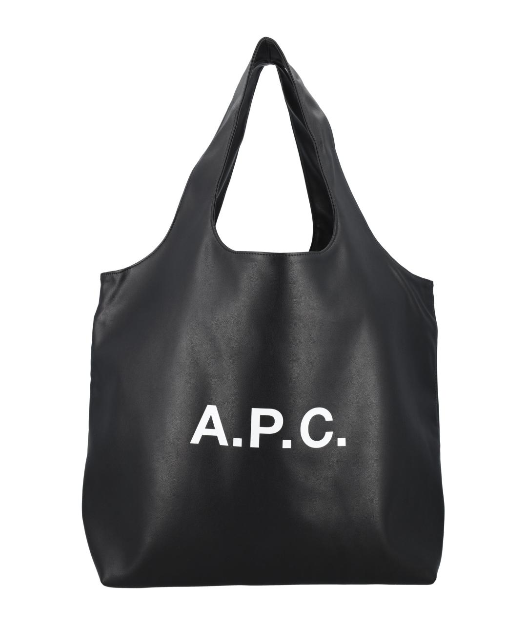 A.P.C. Черная сумка тоут из искусственной кожи, фото 1