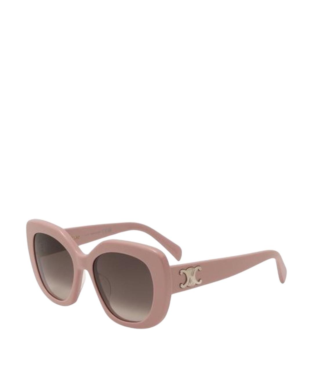 CELINE Розовые пластиковые солнцезащитные очки, фото 1