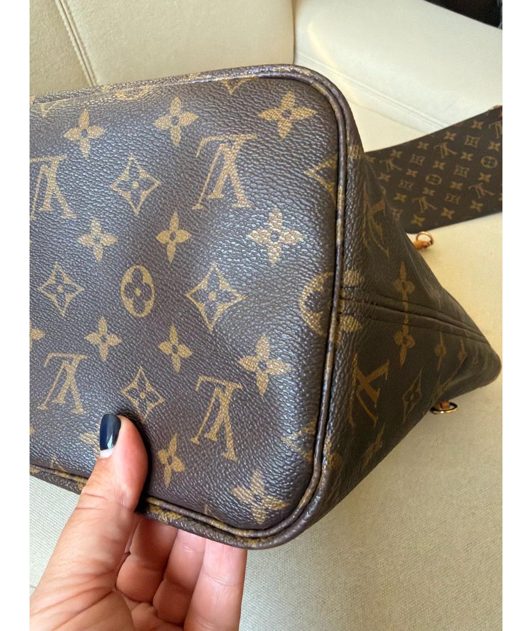 LOUIS VUITTON Коричневая сумка тоут, фото 7