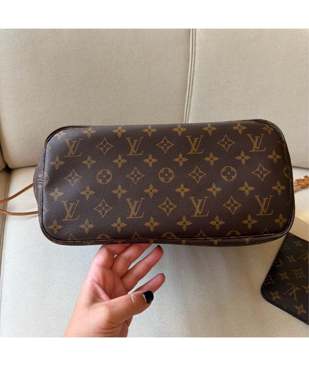 LOUIS VUITTON Коричневая сумка тоут, фото 3