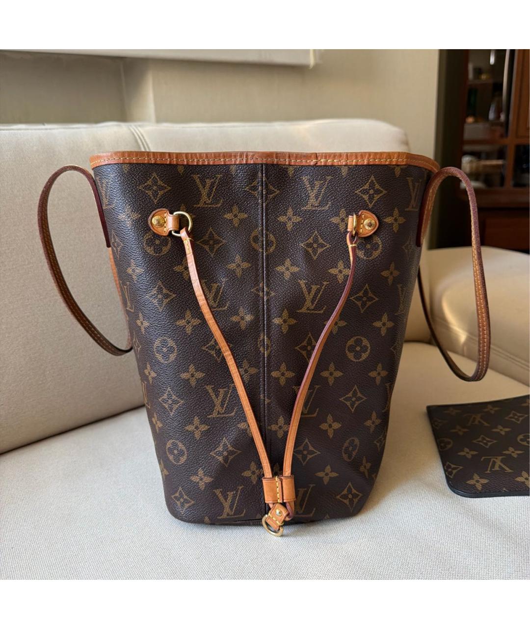LOUIS VUITTON Коричневая сумка тоут, фото 5