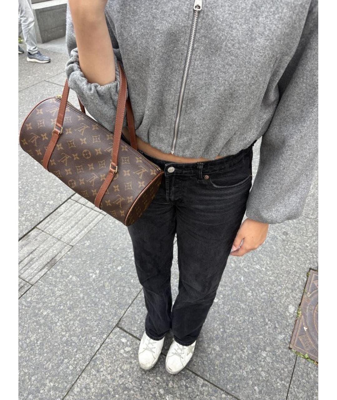 LOUIS VUITTON Коричневая сумка через плечо, фото 8