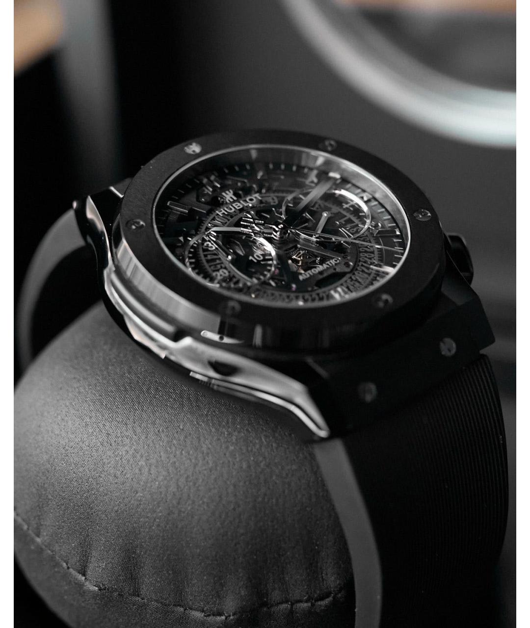 HUBLOT Черные керамические часы, фото 4