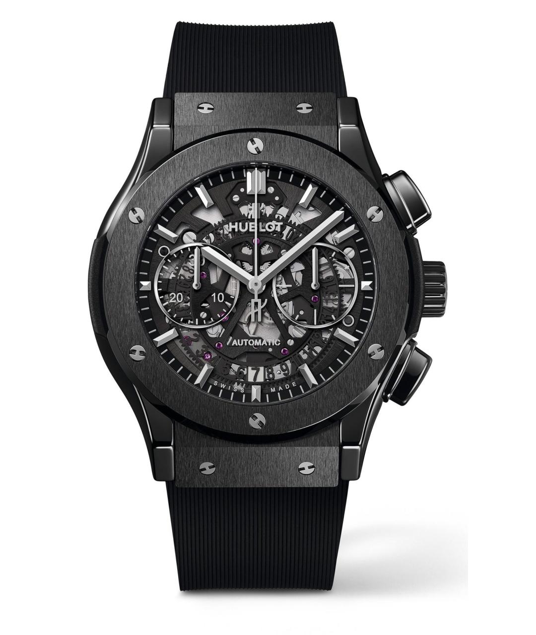 HUBLOT Черные керамические часы, фото 5