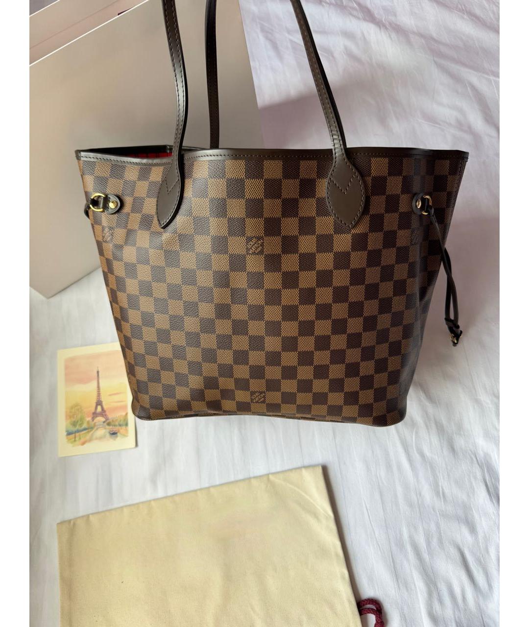 LOUIS VUITTON Коричневая сумка тоут, фото 2
