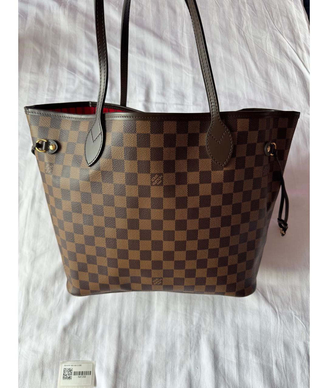 LOUIS VUITTON Коричневая сумка тоут, фото 3