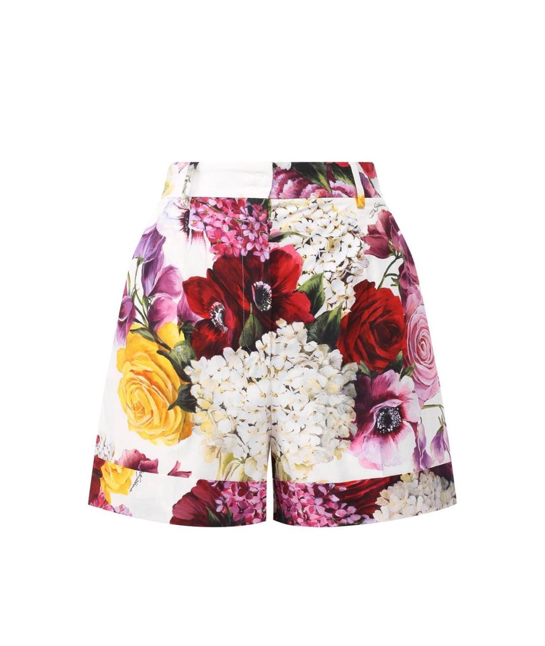 DOLCE&GABBANA Мульти хлопковые шорты, фото 9