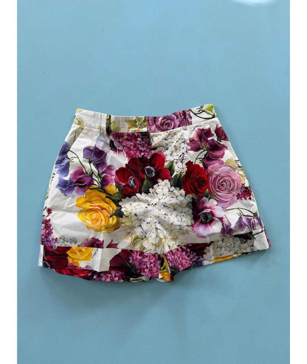 DOLCE&GABBANA Мульти хлопковые шорты, фото 5