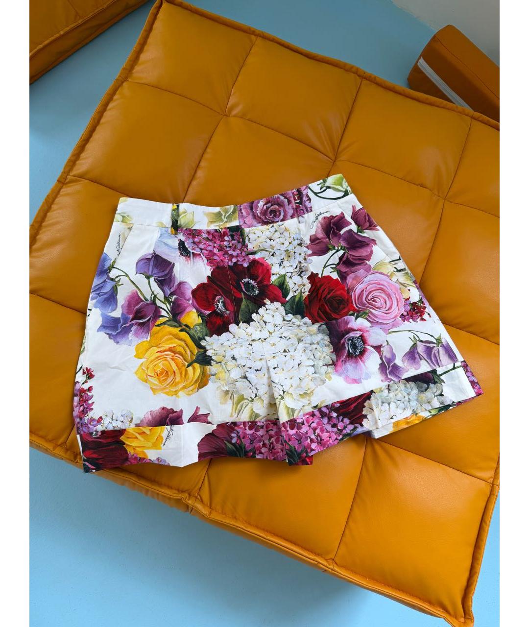 DOLCE&GABBANA Мульти хлопковые шорты, фото 8