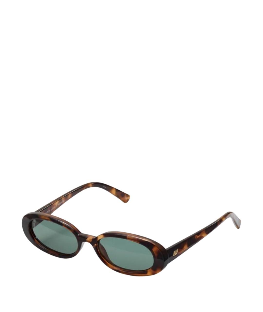 LE SPECS Коричневые пластиковые солнцезащитные очки, фото 1
