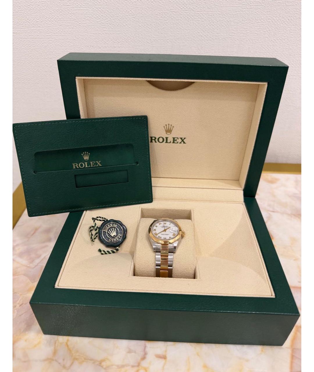 ROLEX Желтые часы из желтого золота, фото 3