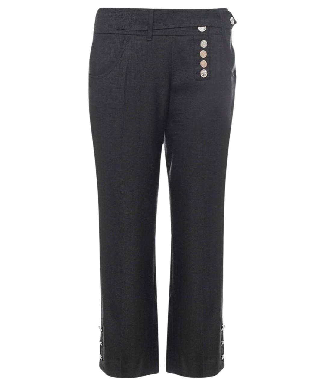 DOLCE&GABBANA Черные прямые брюки, фото 1