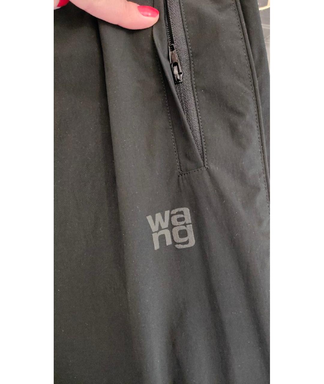 T BY ALEXANDER WANG Черные полиэстеровые спортивные брюки и шорты, фото 4