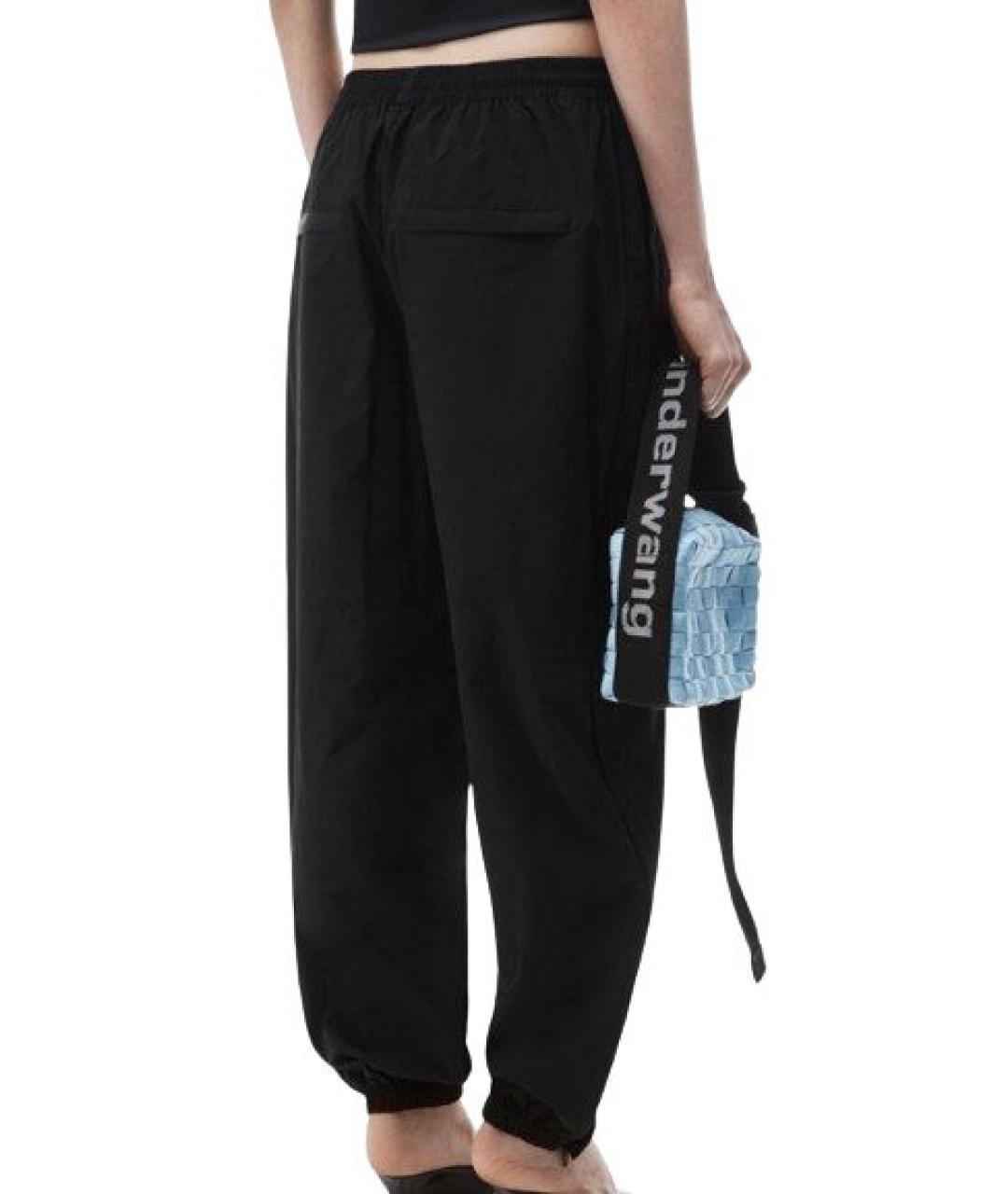 T BY ALEXANDER WANG Черные полиэстеровые спортивные брюки и шорты, фото 6