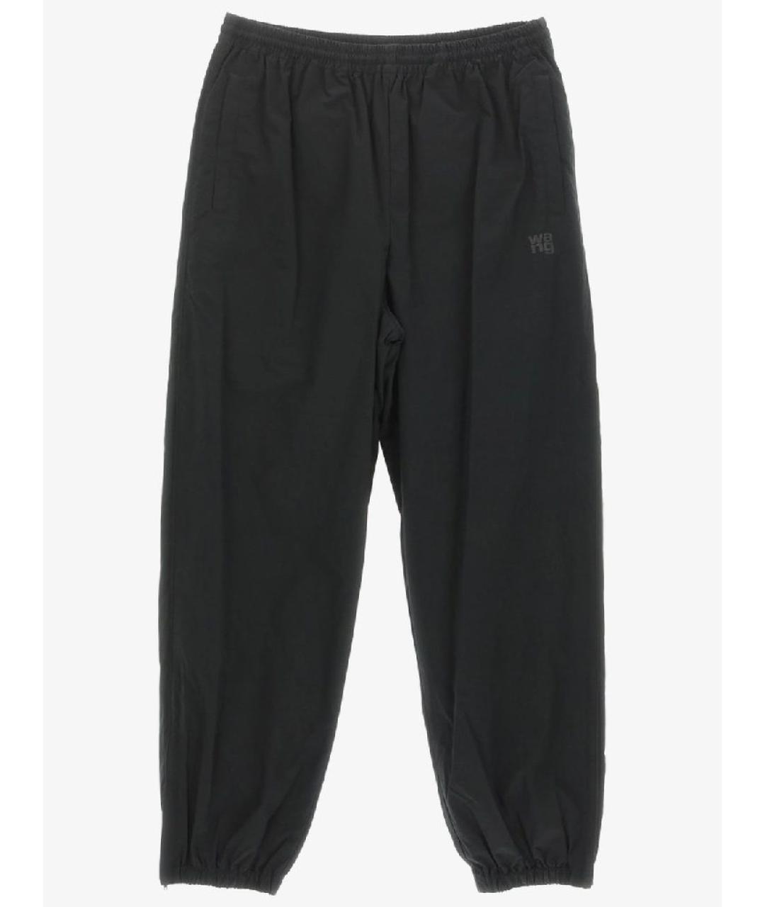 T BY ALEXANDER WANG Черные полиэстеровые спортивные брюки и шорты, фото 9